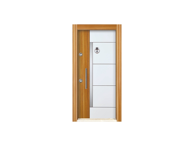 S1101 ABD Ceviz / Beyaz Çelik Kapı