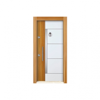 S1101 ABD Ceviz / Beyaz Çelik Kapı