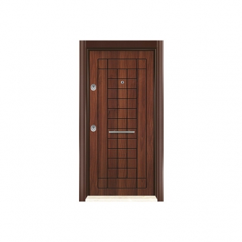 S1301 Metalik Ceviz Çelik Kapı